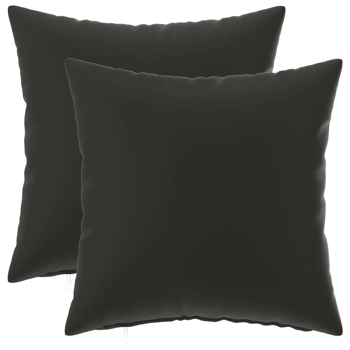Vidaxl kussensloop 2 pcs heerlen zwart 40 x 40 cm polyester