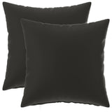 Vidaxl kussensloop 2 pcs heerlen zwart 40 x 40 cm polyester