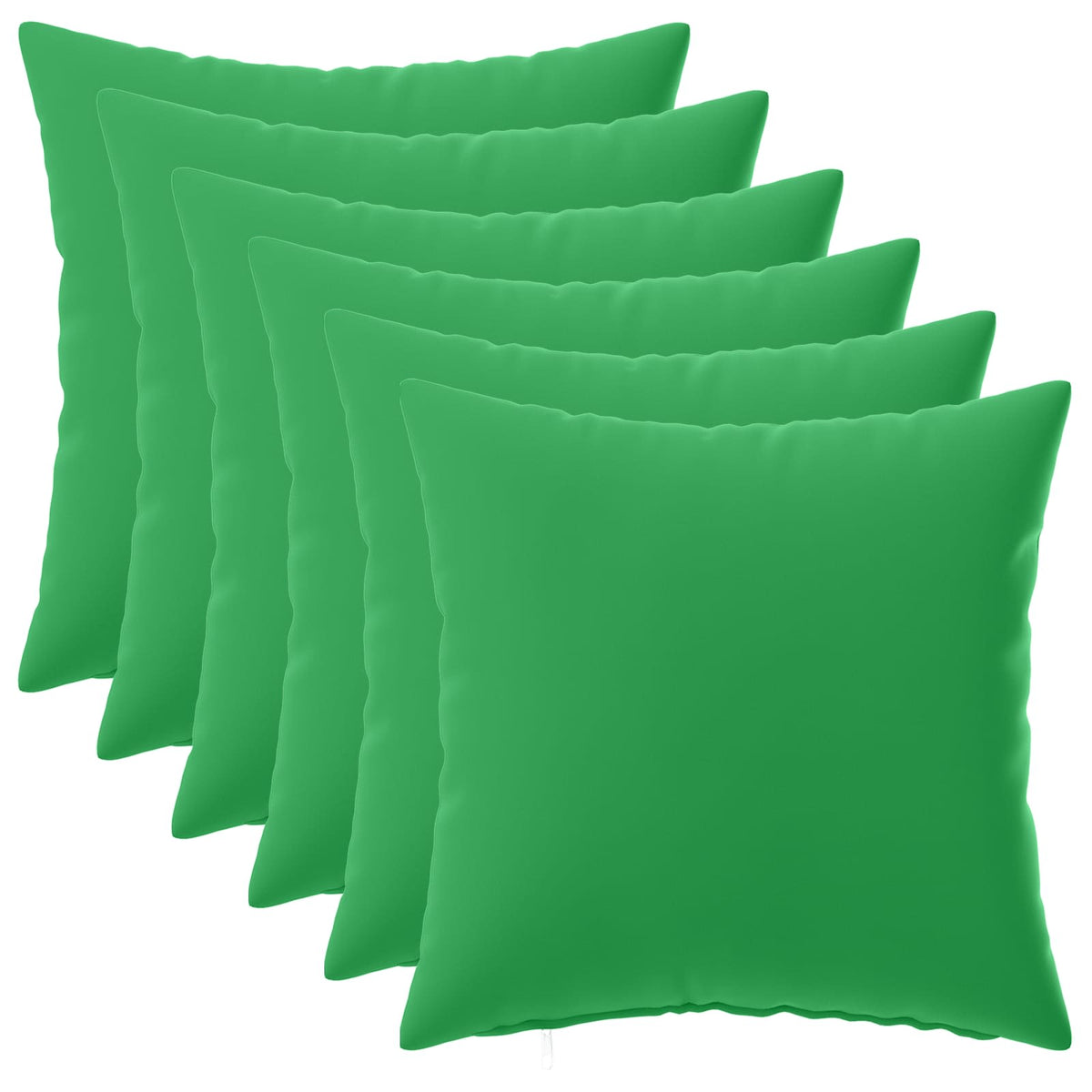 Vidaxl kussensloop 6 pcs heerlen groen 40 x 40 cm polyester