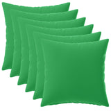 Vidaxl kussensloop 6 pcs heerlen groen 40 x 40 cm polyester