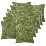Vidaxl kussensloop 12 pcs heerlen bladontwerp 40 x 40 cm polyester
