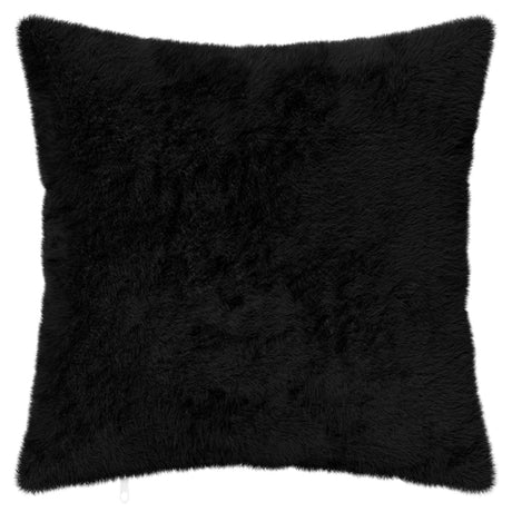 Vidaxl kussensloop 2 st heerlen zwart 40 x 40 cm nep konijnenbont