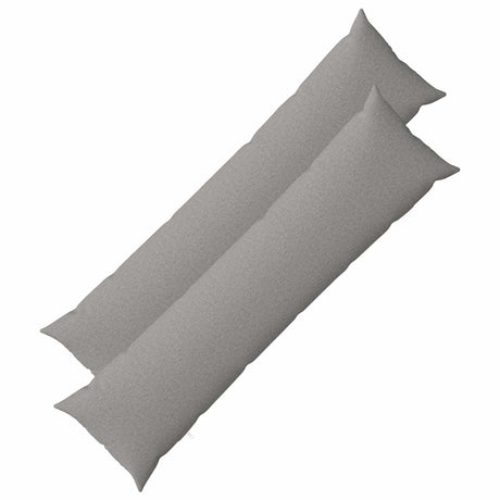 Vidaxl kussensloop 2 st heerlen wolkengrijs 40 x 145 cm stof