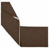 Vidaxl kussensloop 2 st heerlen bruin 40 x 145 cm stof