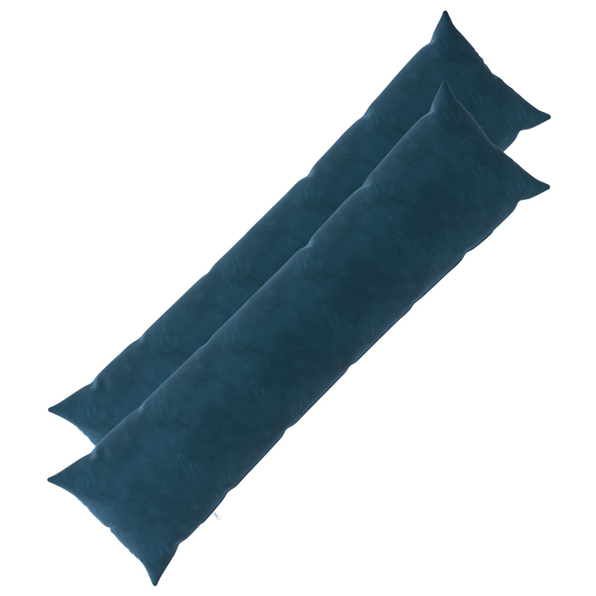 Vidaxl kussensloop 2 pcs heerlen blauw 40 x 145 cm fluweel