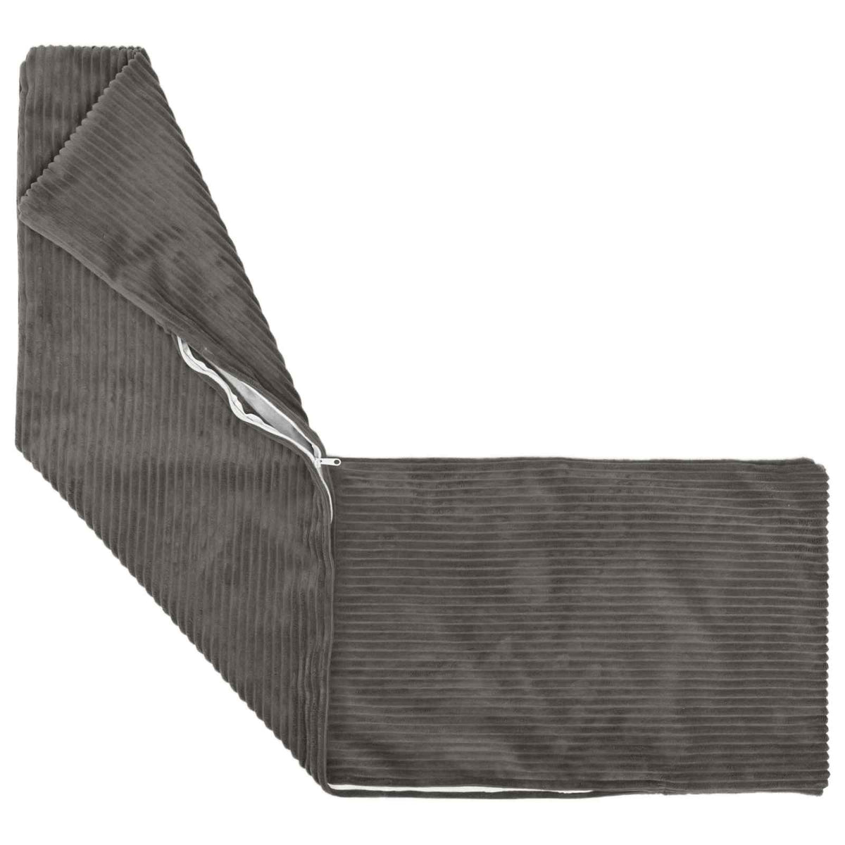 Vidaxl kussensloop 2 pcs heerlen donkergrijs 40 x 145 cm corduroy