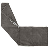 Vidaxl kussensloop 2 pcs heerlen donkergrijs 40 x 145 cm corduroy