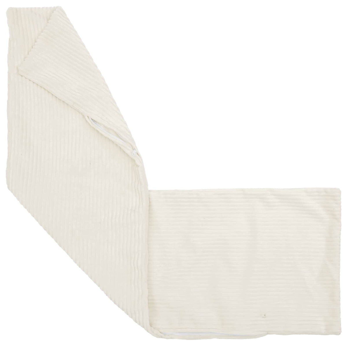 Vidaxl kussensloop heerlen crèmekleurig 40 x 145 cm corduroy