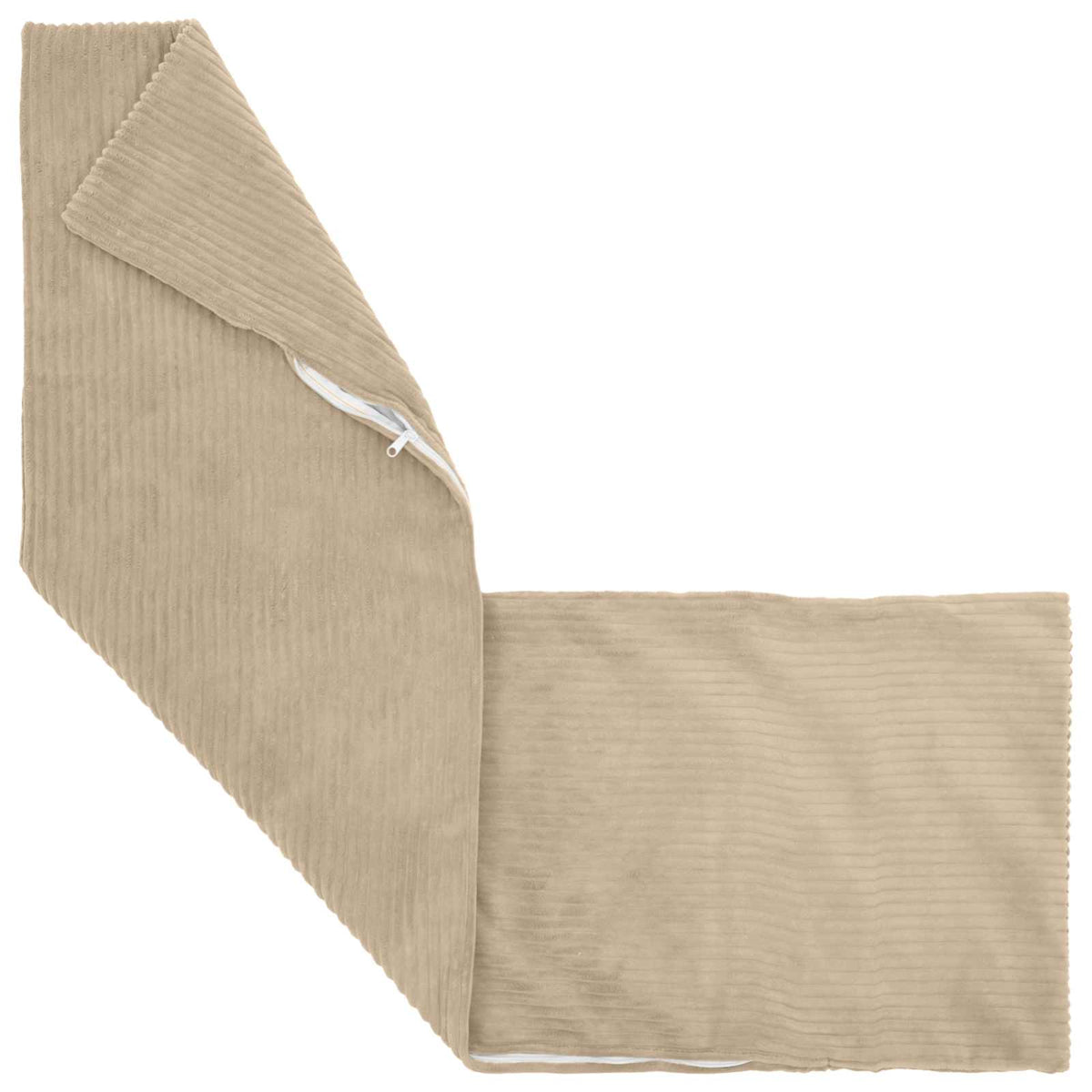 Vidaxl kussensloop 2 pcs heerlen taupe 40 x 145 cm corduroy