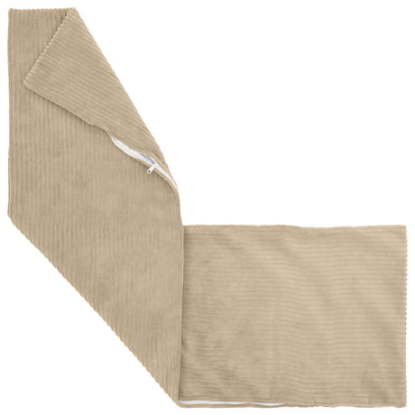Vidaxl kussensloop 2 pcs heerlen taupe 40 x 145 cm corduroy