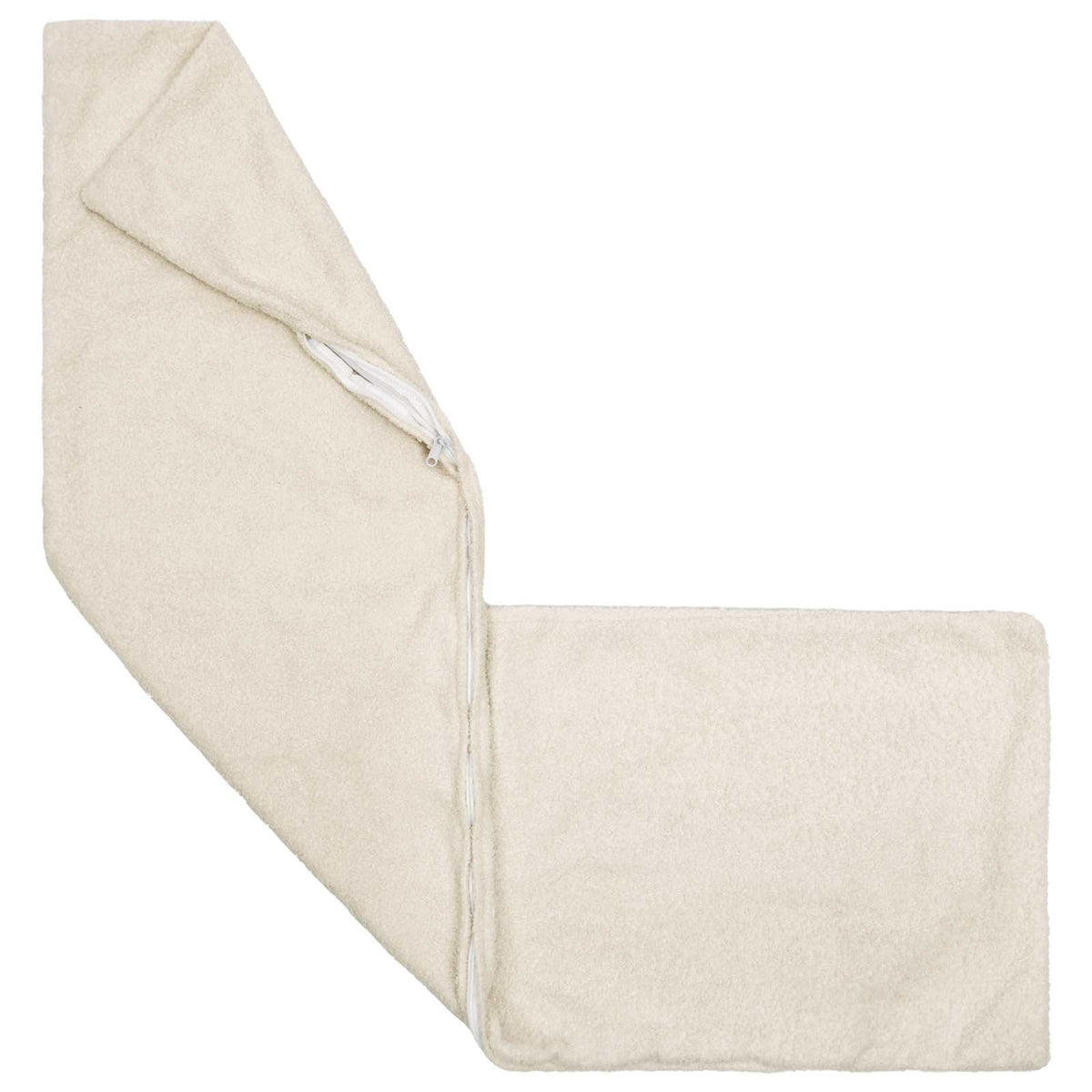Vidaxl kussensloop 2 pcs heerlen crèmekleurig 40 x 145 cm bouclé