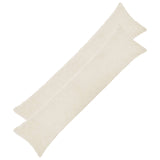 Vidaxl kussensloop 2 pcs heerlen crèmekleurig 40 x 145 cm bouclé