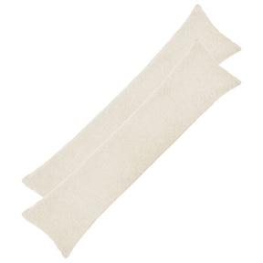 Vidaxl kussensloop 2 pcs heerlen crèmekleurig 40 x 145 cm bouclé