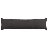 Vidaxl kussensloop 2 pcs heerlen donkergrijs 40 x 145 cm bouclé
