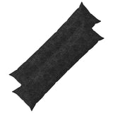Vidaxl kussensloop 2 st heerlen antraciet 40 x 145 cm chenille stof