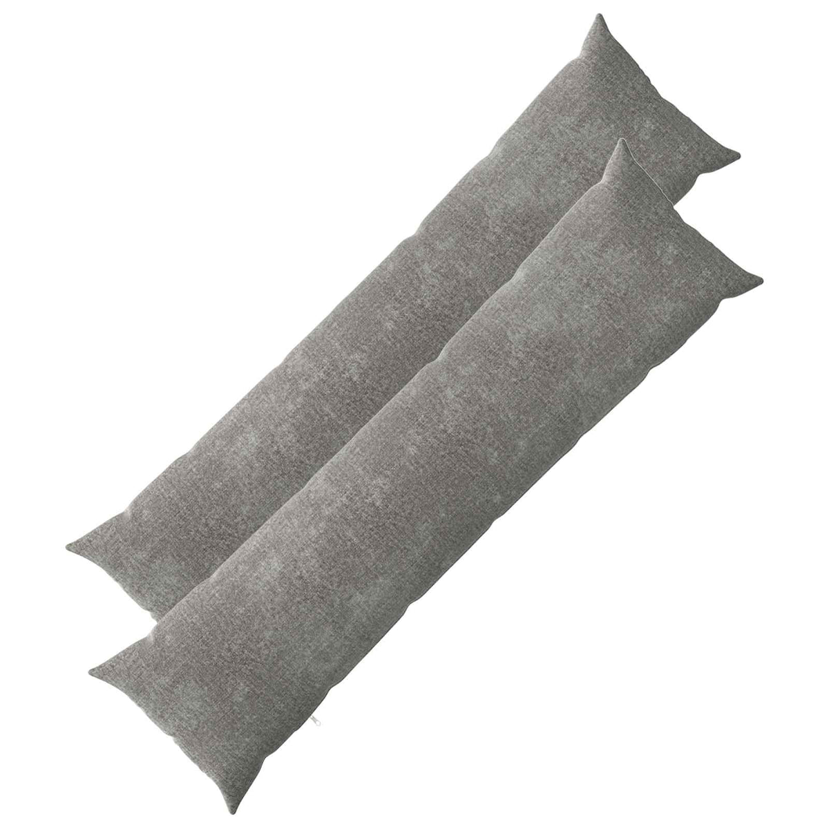 Vidaxl kussensloop 2 st heerlen donkergrijs 40 x 145 cm chenille stof