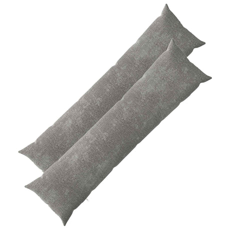 Vidaxl kussensloop 2 st heerlen donkergrijs 40 x 145 cm chenille stof