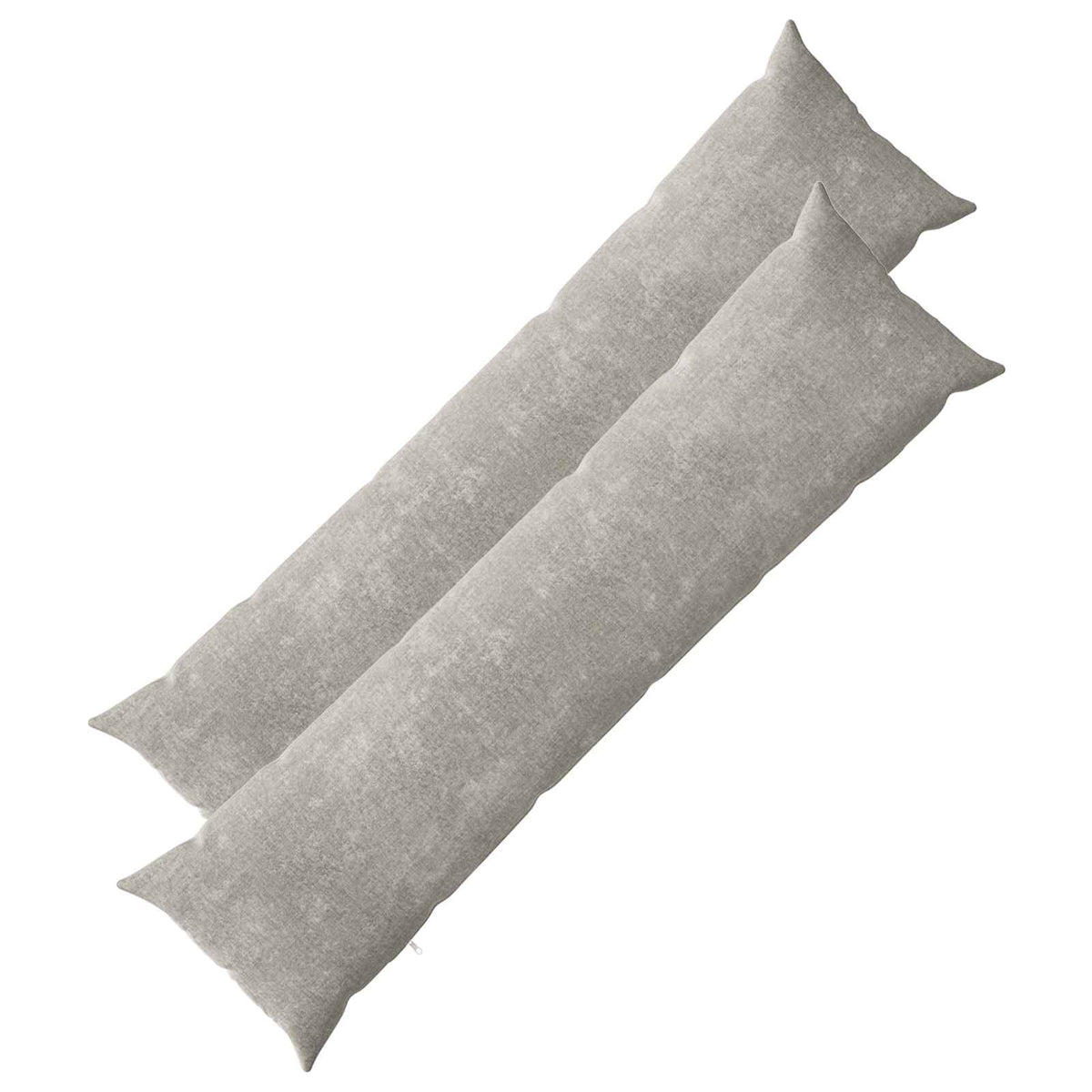 Vidaxl kussensloop 2 st heerlen lichtgrijs 40 x 145 cm chenille stof