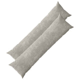 Vidaxl kussensloop 2 st heerlen lichtgrijs 40 x 145 cm chenille stof
