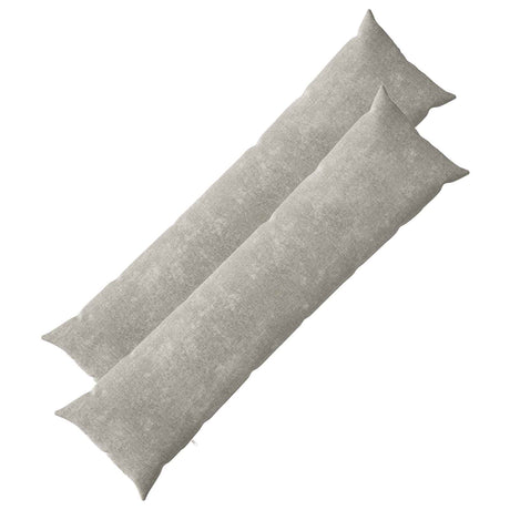 Vidaxl kussensloop 2 st heerlen lichtgrijs 40 x 145 cm chenille stof