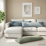 Vidaxl kussensloop 2 st heerlen groen 40 x 145 cm chenille stof