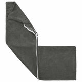 Vidaxl kussensloop heerlen antraciet 40 x 145 cm microfiber fleece