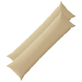 Vidaxl kussensloop 2 pcs heerlen beige 40 x 145 cm polyester