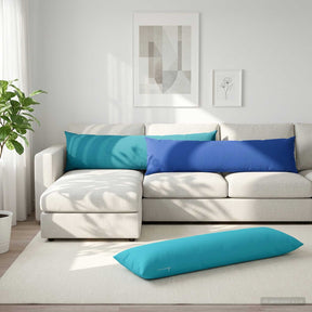 Vidaxl kussensloop heerlen lichtblauw 40 x 145 cm polyester