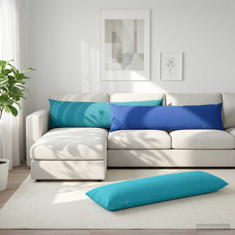 Vidaxl kussen heerlen koninklijk blauw 40 x 145 cm polyester