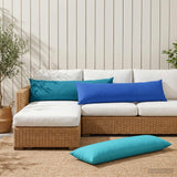 Vidaxl kussensloop heerlen lichtblauw 40 x 145 cm polyester