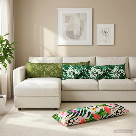 Vidaxl kussensloop heerlen meerkleurig 40 x 145 cm polyester