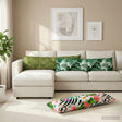 Vidaxl kussensloop heerlen bladontwerp 40 x 145 cm polyester
