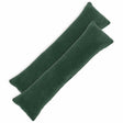 Vidaxl kussensloop 2 pcs heerlen donkergroen 40 x 145 cm bouclé