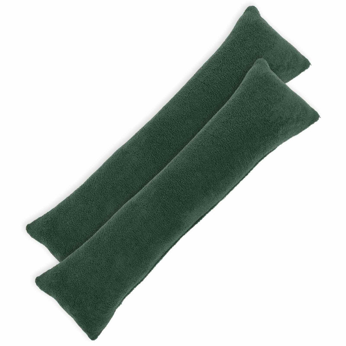 Vidaxl kussensloop 2 pcs heerlen donkergroen 40 x 145 cm bouclé