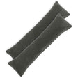 Vidaxl kussensloop 2 pcs heerlen donkergrijs 40 x 145 cm bouclé