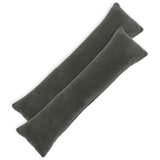 Vidaxl kussensloop 2 pcs heerlen donkergrijs 40 x 145 cm bouclé