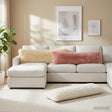 Vidaxl kussensloop heerlen crèmekleurig 40 x 145 cm pv fleece