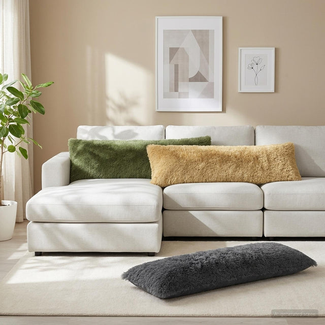 Vidaxl kussensloop heerlen groen 40 x 145 cm pv fleece