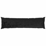 Vidaxl kussensloop heerlen zwart 40 x 145 cm flanel