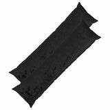 Vidaxl kussensloop 2 pcs heerlen zwart 40 x 145 cm flanel