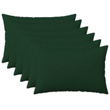 Vidaxl kussensloop 6 st heerlen donkergroen 40 x 60 cm stof