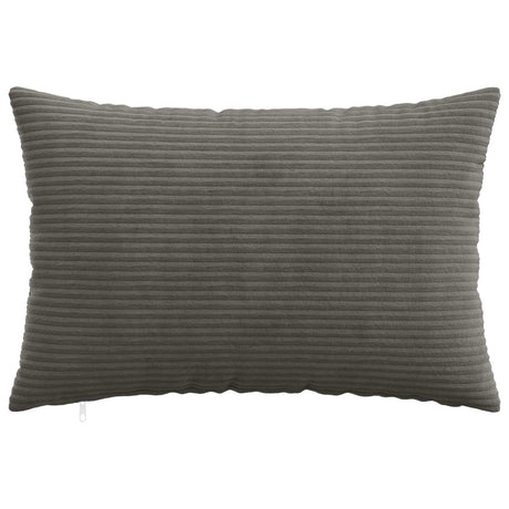 Vidaxl kussensloop 6 pcs heerlen donkergrijs 40 x 60 cm corduroy