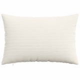 Vidaxl kussensloop 2 st heerlen crèmekleurig 40 x 60 cm corduroy