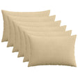 Vidaxl kussensloop 6 st heerlen grijs groen 40 x 60 cm corduroy