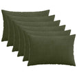 Vidaxl kussensloop 6 pcs heerlen groen 40 x 60 cm corduroy