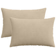 Vidaxl kussensloop 2 pcs heerlen taupe 40 x 60 cm corduroy
