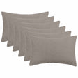 Vidaxl kussensloop 6 pcs heerlen lichtgrijs 40 x 60 cm bouclé