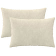 Vidaxl kussensloop 2 pcs heerlen crèmekleurig 40 x 60 cm