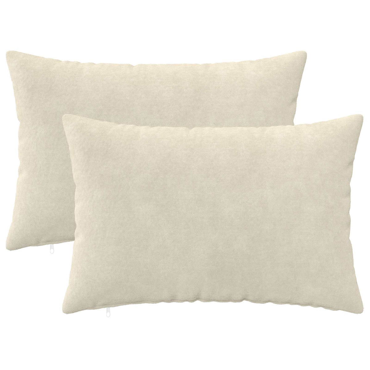 Vidaxl kussensloop 2 pcs heerlen crèmekleurig 40 x 60 cm