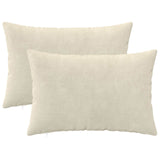Vidaxl kussensloop 2 pcs heerlen crèmekleurig 40 x 60 cm
